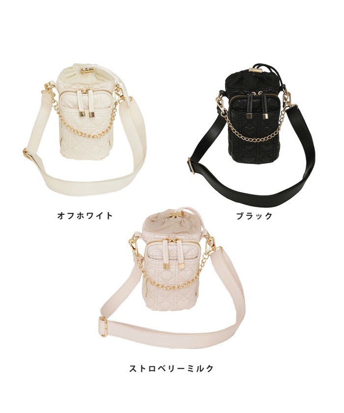 500ml600mlおしゃれキルティングギフトケースショルダードリンクホルダーハートキルティングフェミニンペットボトルカバーペットボトルケースペットボトルホルダーボトルケースボトルホルダーレディース保冷ショルダー保冷バッグ保冷ボトルケース合皮夏斜めがけ水筒カバー