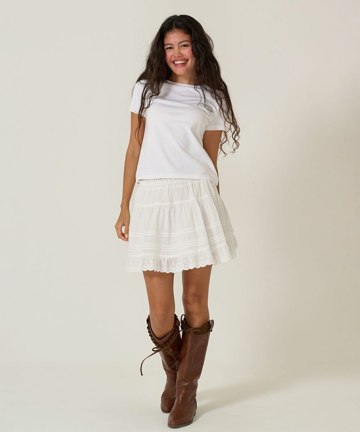 ノベルティ/Tシャツ/刺繍/ホワイト