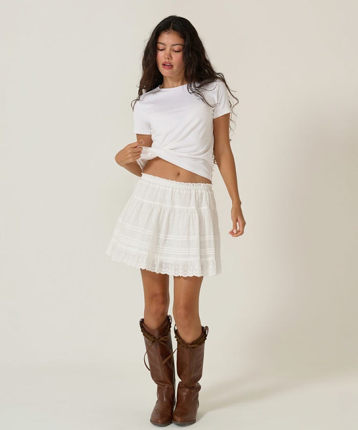 ノベルティ/Tシャツ/刺繍/ホワイト