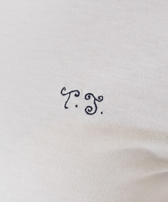 ノベルティ/Tシャツ/刺繍/ホワイト