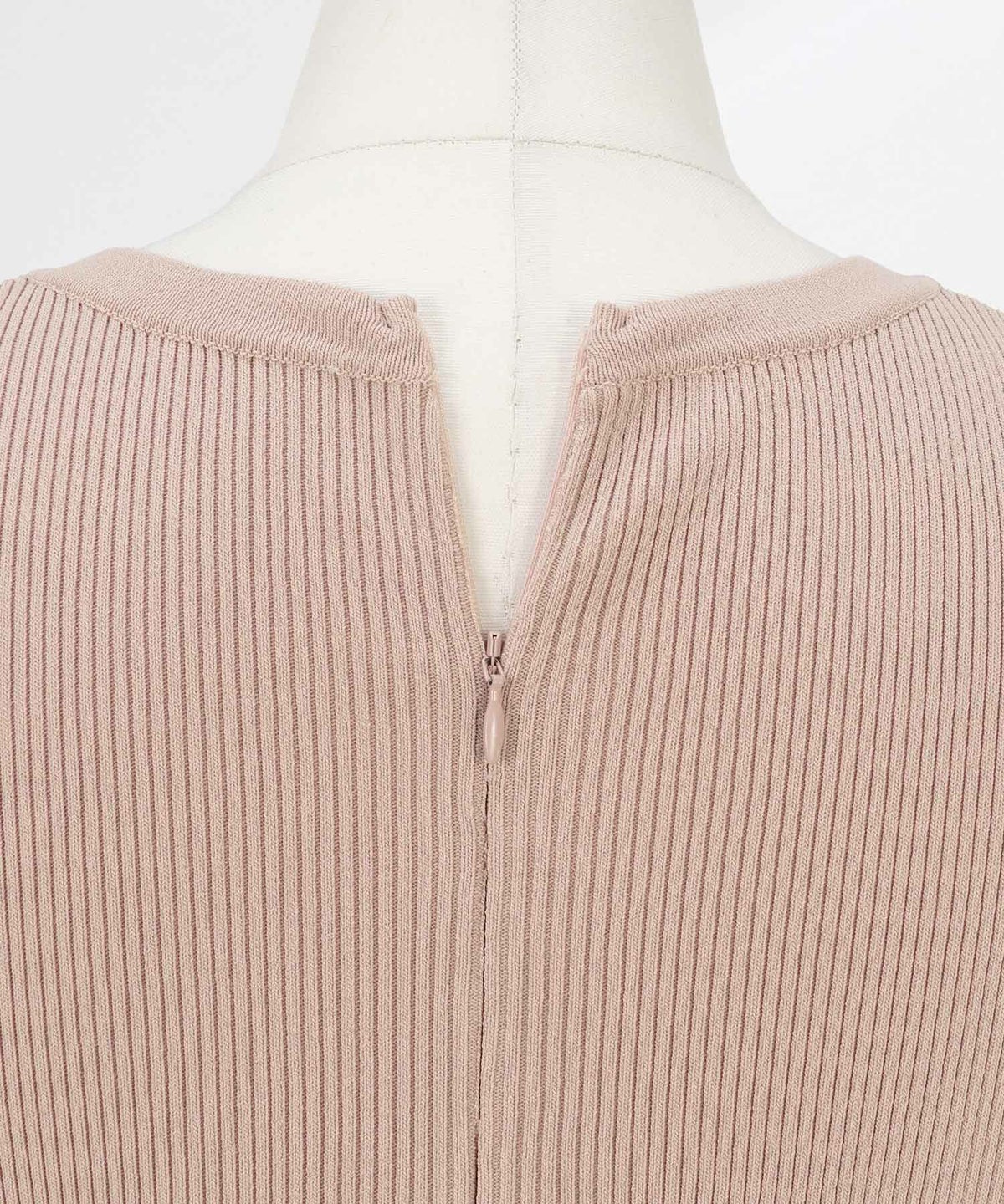 手洗い可かわいい上品きれいめ大人カジュアルシンプルノースリーブ異素材体型カバーフレアジョイントスペース