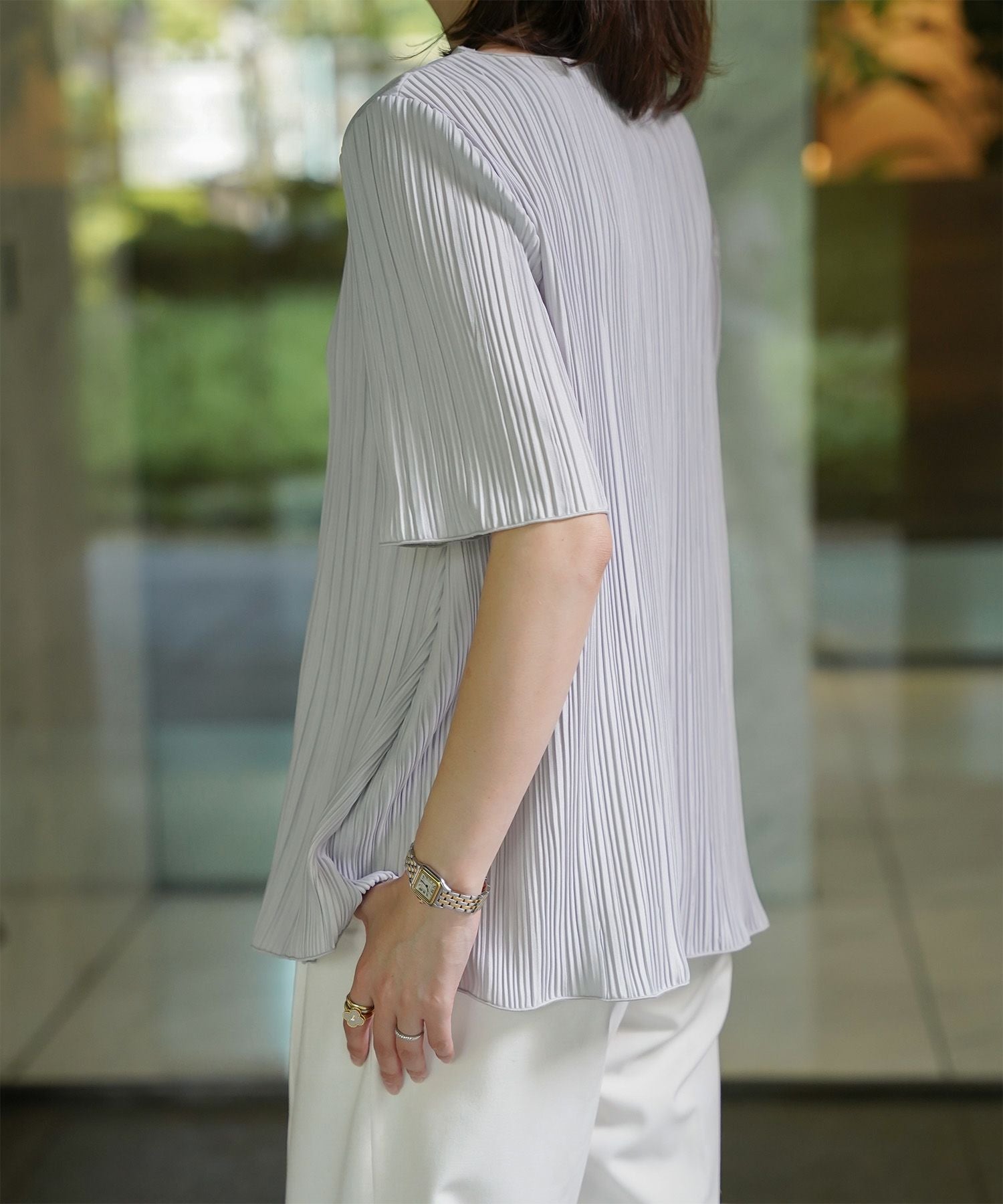 プリーツ トップス HUIT 全3色｜hit831-0283【1】 - 半袖