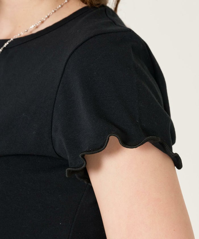 ラインストーン/ Tシャツ /トップス/ブラック