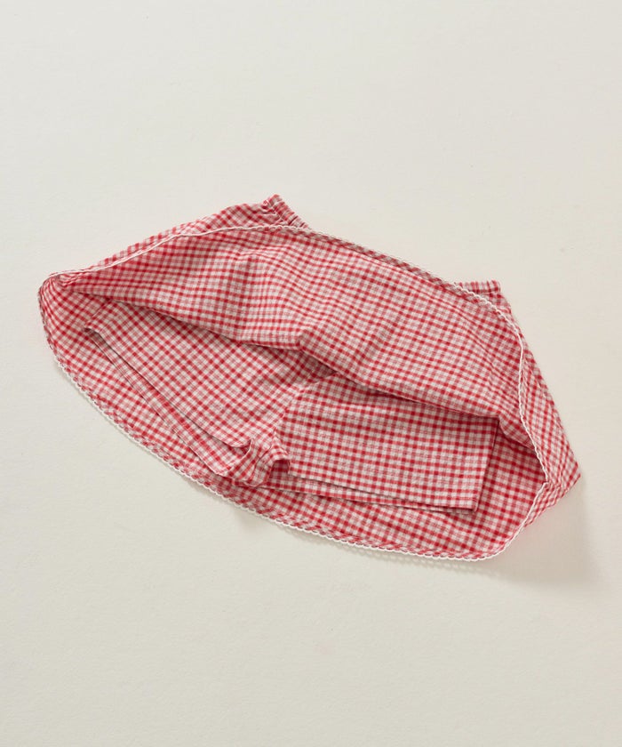 パンツ/ミニスカート/チェック/レッド