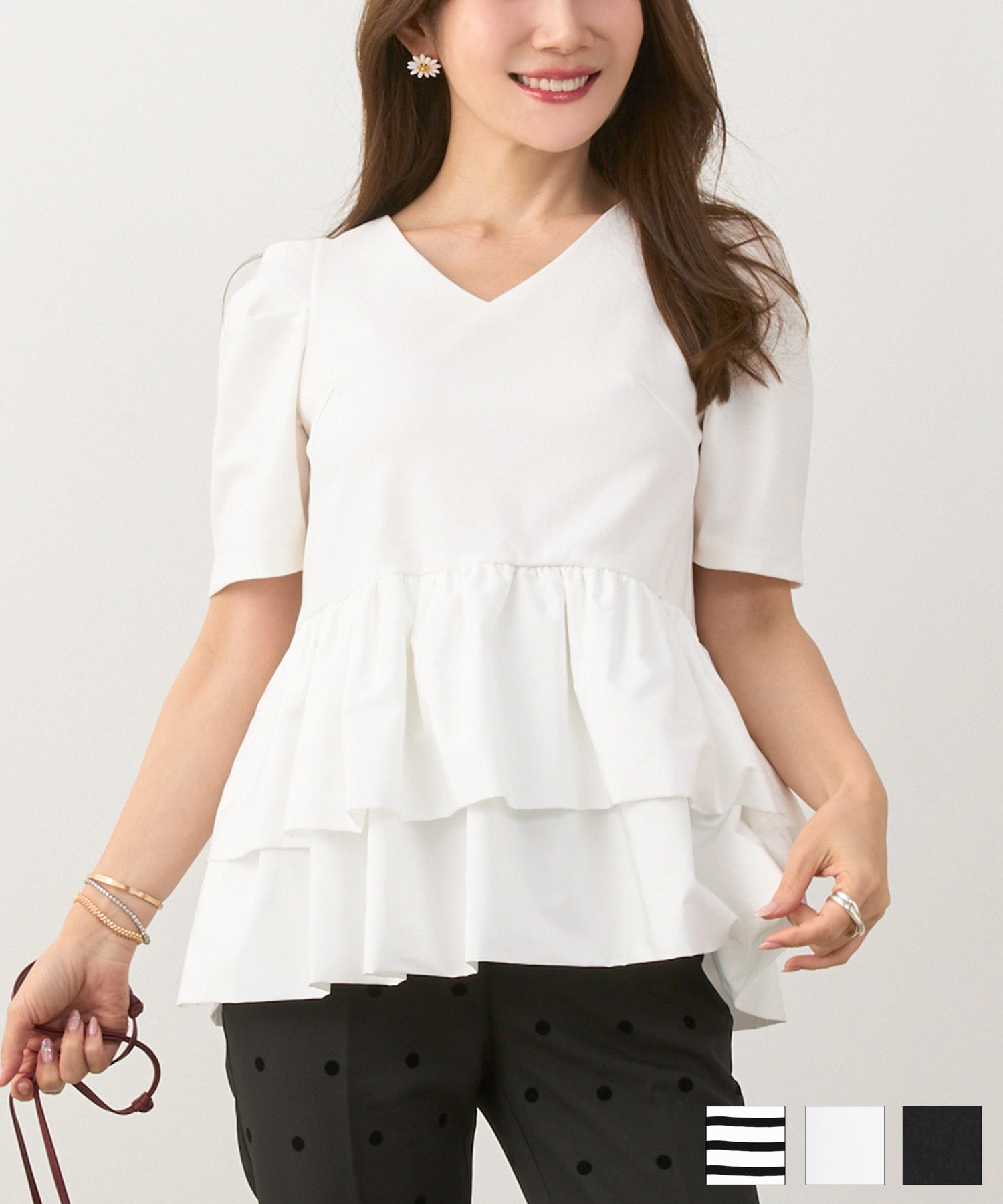 LIBERTY チューリップスリーブブラウス IENA（イエナ）の「《追加4》LIBERTY チューリップスリーブブラウス