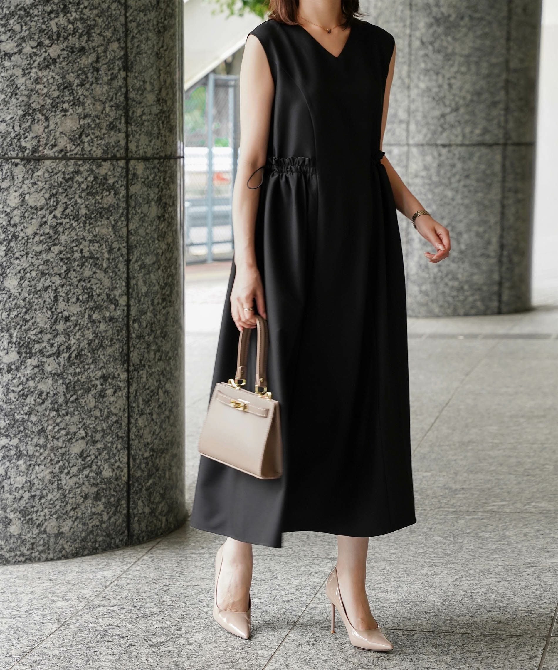 サイド ドロスト 2way ワンピース HUIT 全3色｜hit331-0286【1