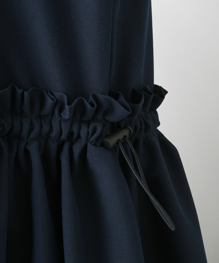 レディース 夏 サマーワンピース 薄手 ドロスト きれいめ 洗える/ホワイト/ネイビー/ブラック/S/M/前後2way/ノースリーブ