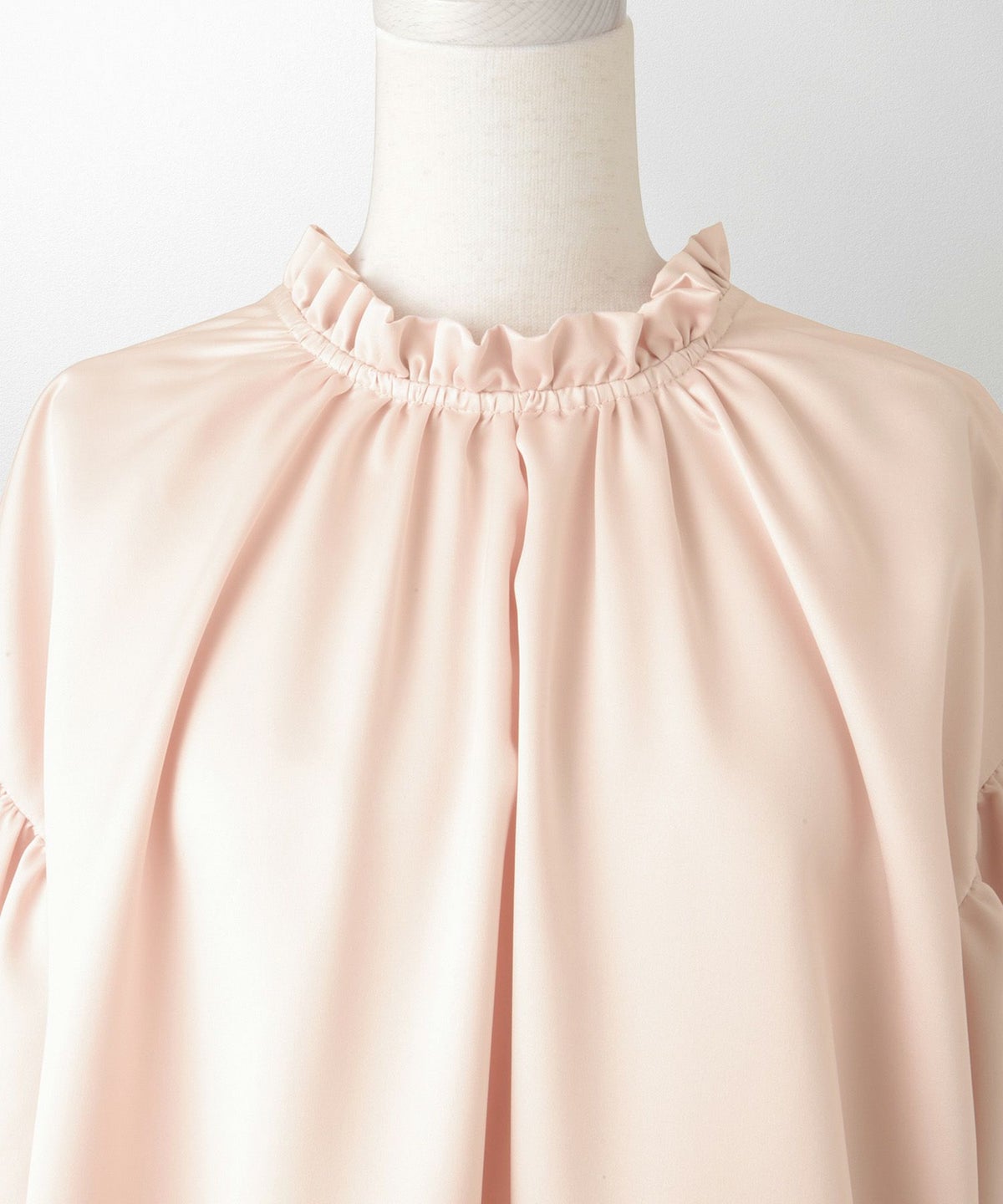 2way サテン ブラウス HUIT アイボリー/ピンク/ブラック/M/前後2way/半袖