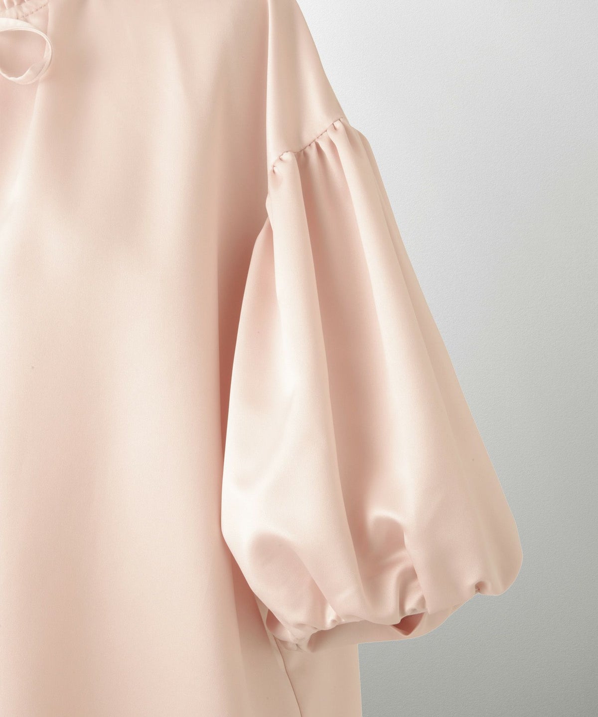 2way サテン ブラウス HUIT アイボリー/ピンク/ブラック/M/前後2way/半袖