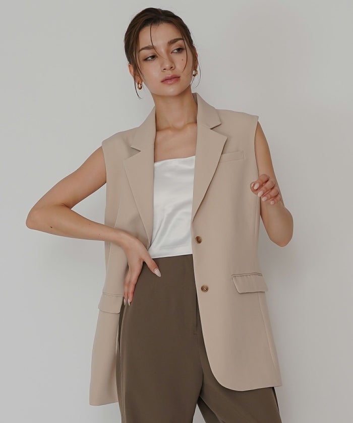 オーバー ショルダー ジレ KINO THE KEI 全3色｜ktk231-0104【1】