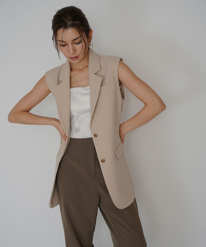 オーバー ショルダー ジレ KINO THE KEI 全3色｜ktk231-0104【1】