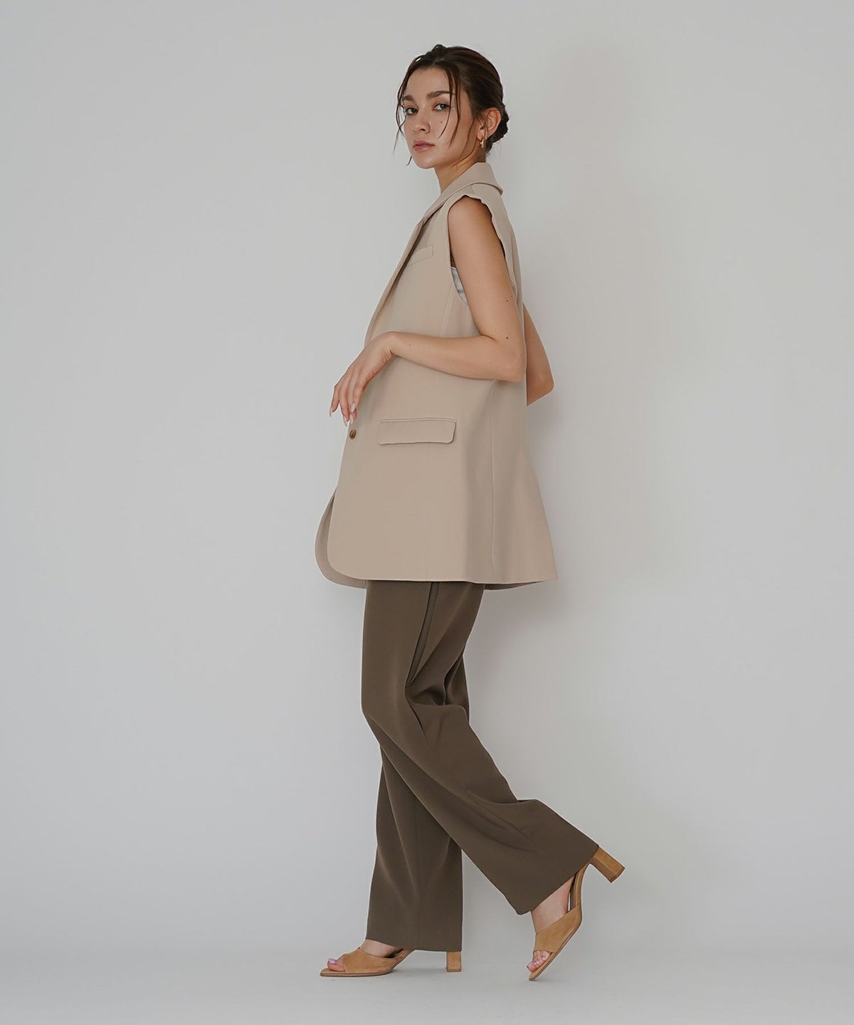 オーバー ショルダー ジレ KINO THE KEI 全3色｜ktk231-0104【1】