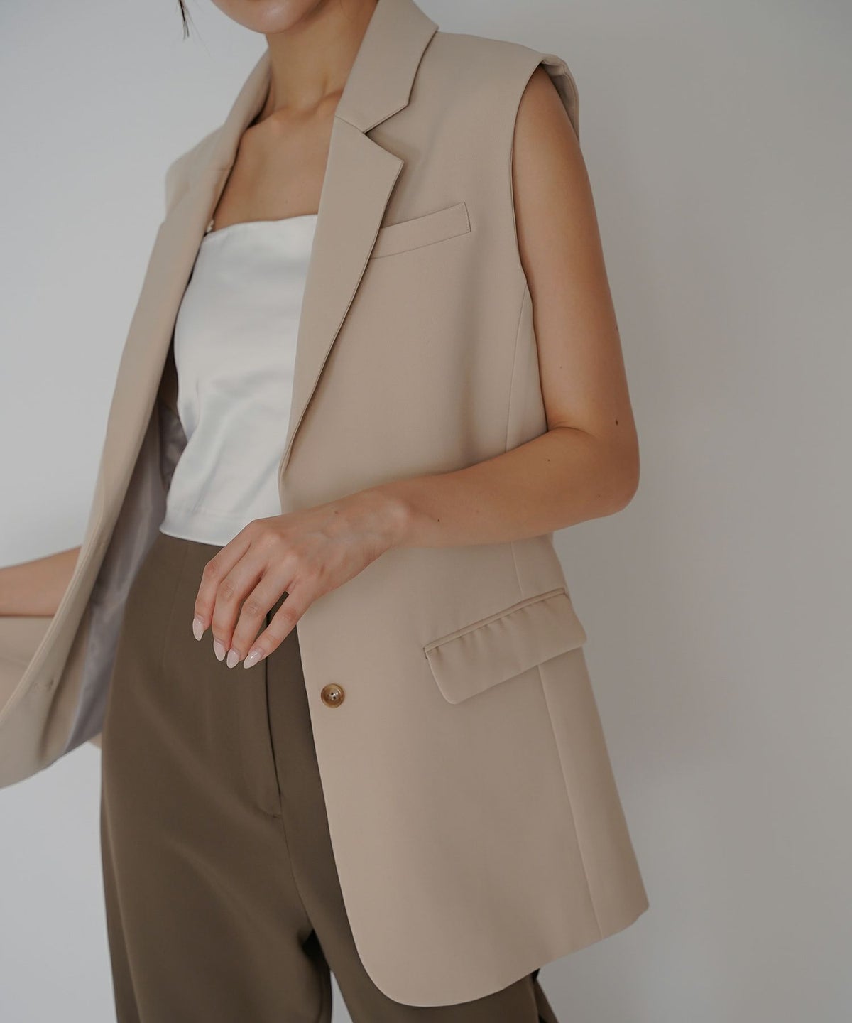 オーバー ショルダー ジレ KINO THE KEI 全3色｜ktk231-0104【1】