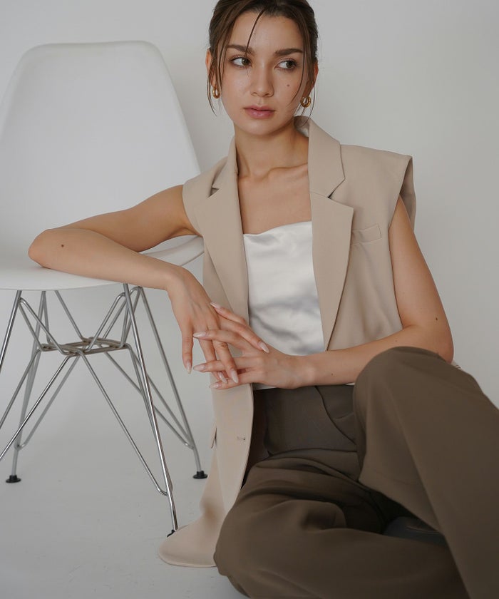 オーバー ショルダー ジレ KINO THE KEI 全3色｜ktk231-0104【1】