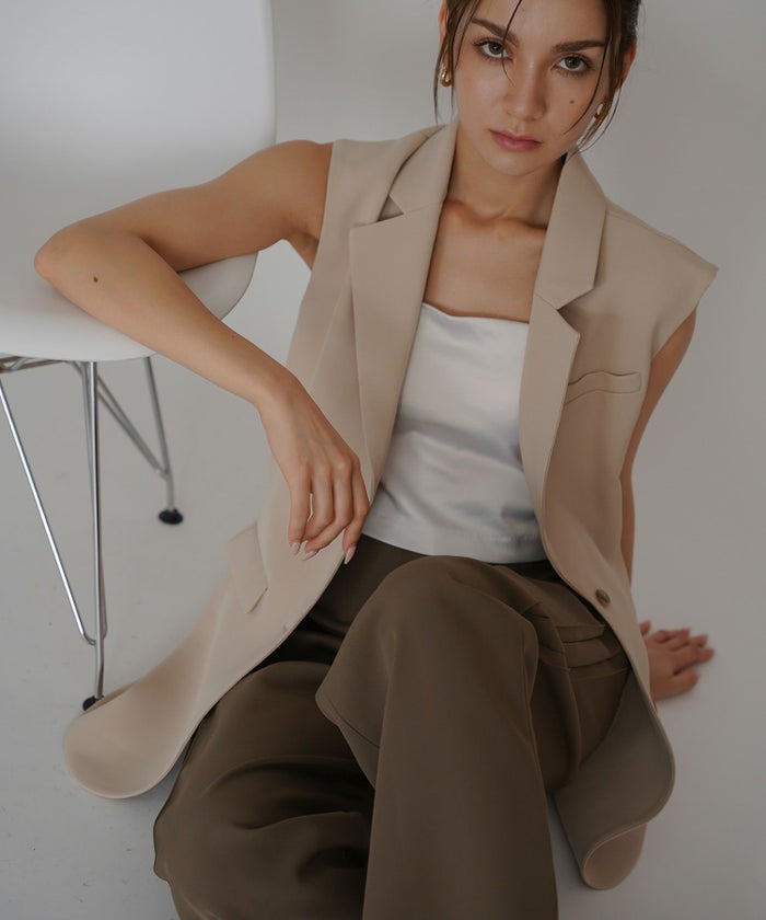 オーバー ショルダー ジレ KINO THE KEI 全3色｜ktk231-0104【1】