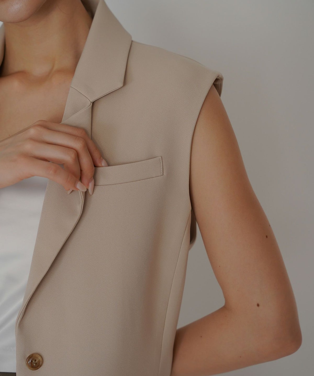 オーバー ショルダー ジレ KINO THE KEI 全3色｜ktk231-0104【1】