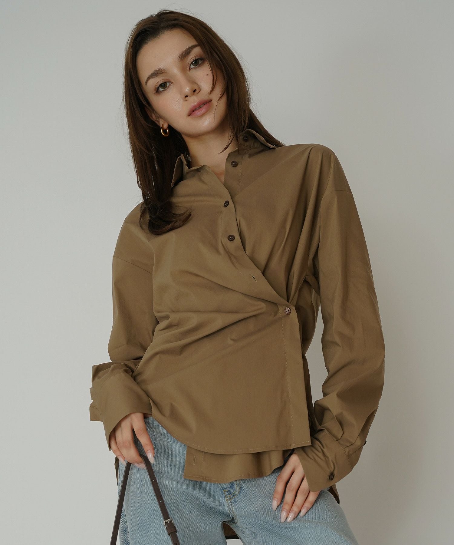 5/下旬頃発送予定！ラップ ウエスト 3WAY シャツ KINO THE KEI 全7色