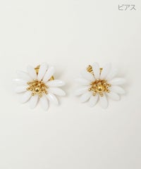 マーガレット ピアス イヤリング Margaret Pierce Earring 真鍮 チタンポスト ガラス 高級感 マーガレット ピアス イヤリング Margaret Pierce Earring （Liala）