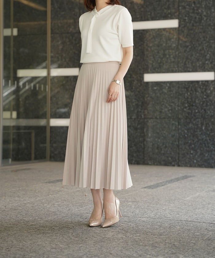 ニュアンス ボウタイ ニット レディース トップス プルオーバー サマーニット ラメ 半袖 きれいめ 上品 洗える