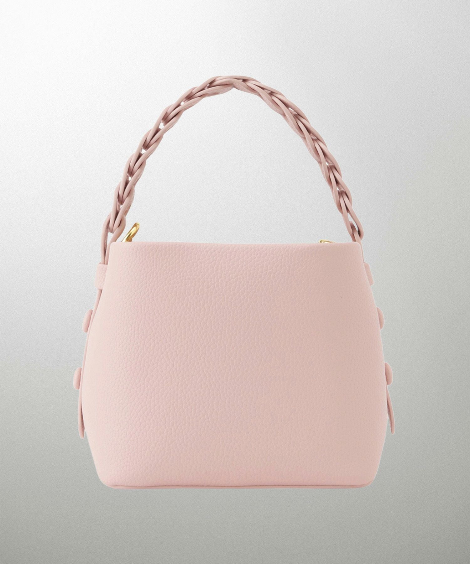 HEREU 編み込みハンドル ショルダーバッグ ピンク 編み込み ハンドル バッグ HUIT 全5色｜hit972-0290【2】 - ミニバッグ
