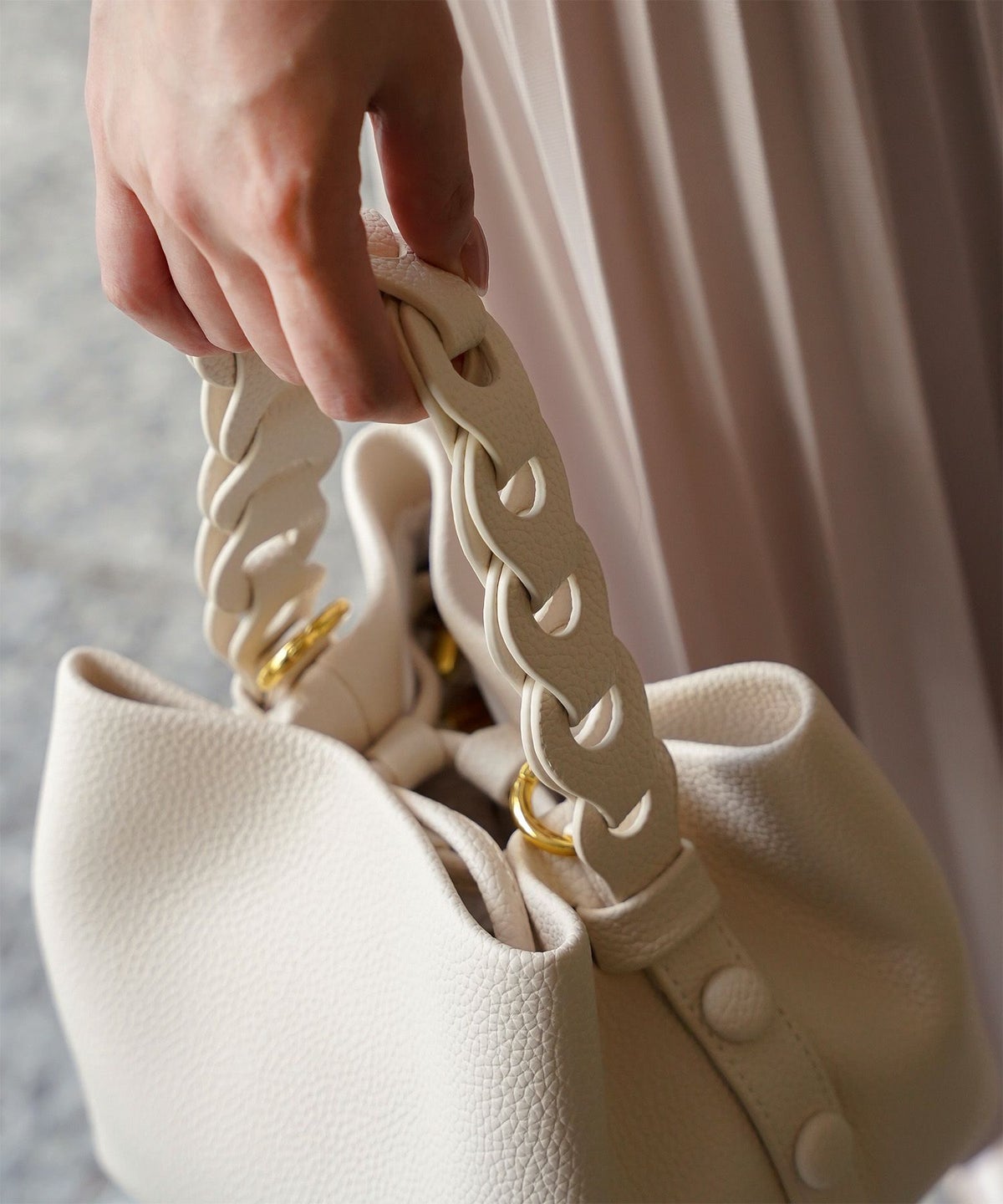 レディース バッグ きれいめ ショルダー 2way 合皮 アイボリー/エトープ/ピンク/ピスタチオ/ブラック/フリー