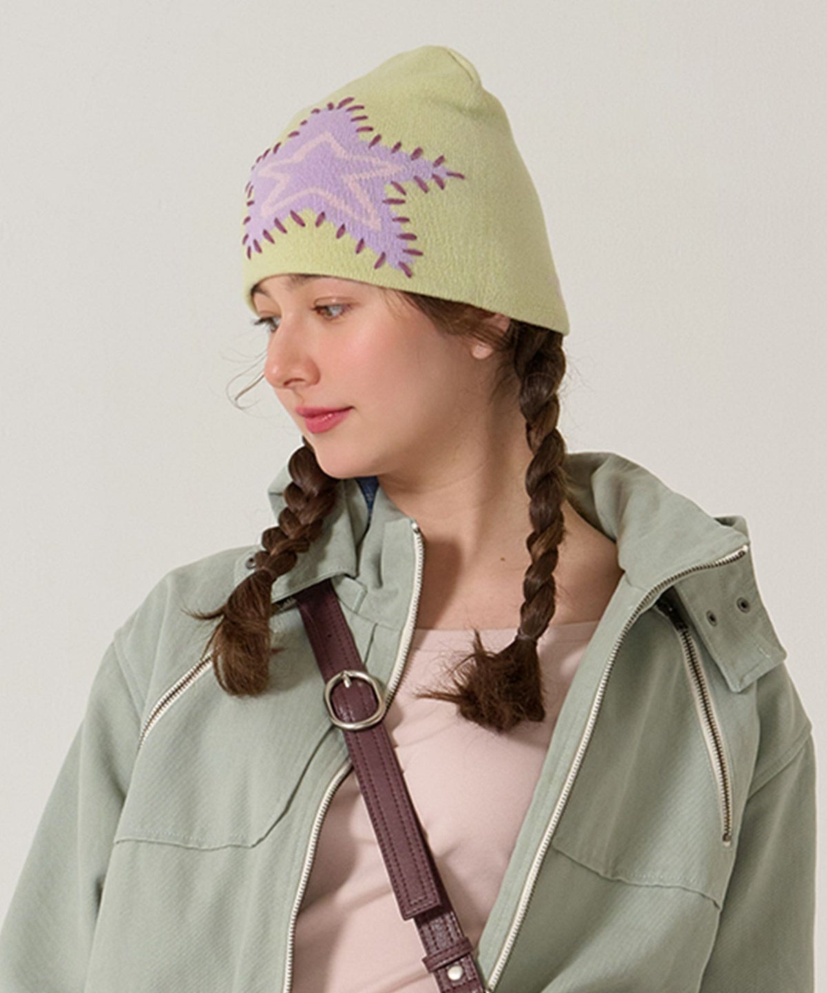 ビーニー/ハート/ネイビー