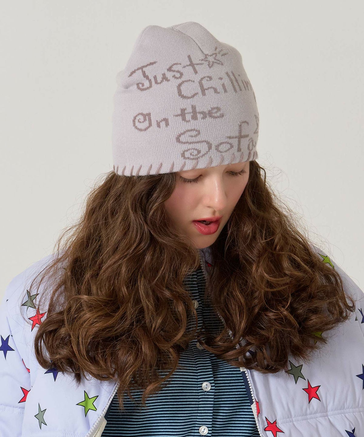 ビーニー/ハート/ネイビー