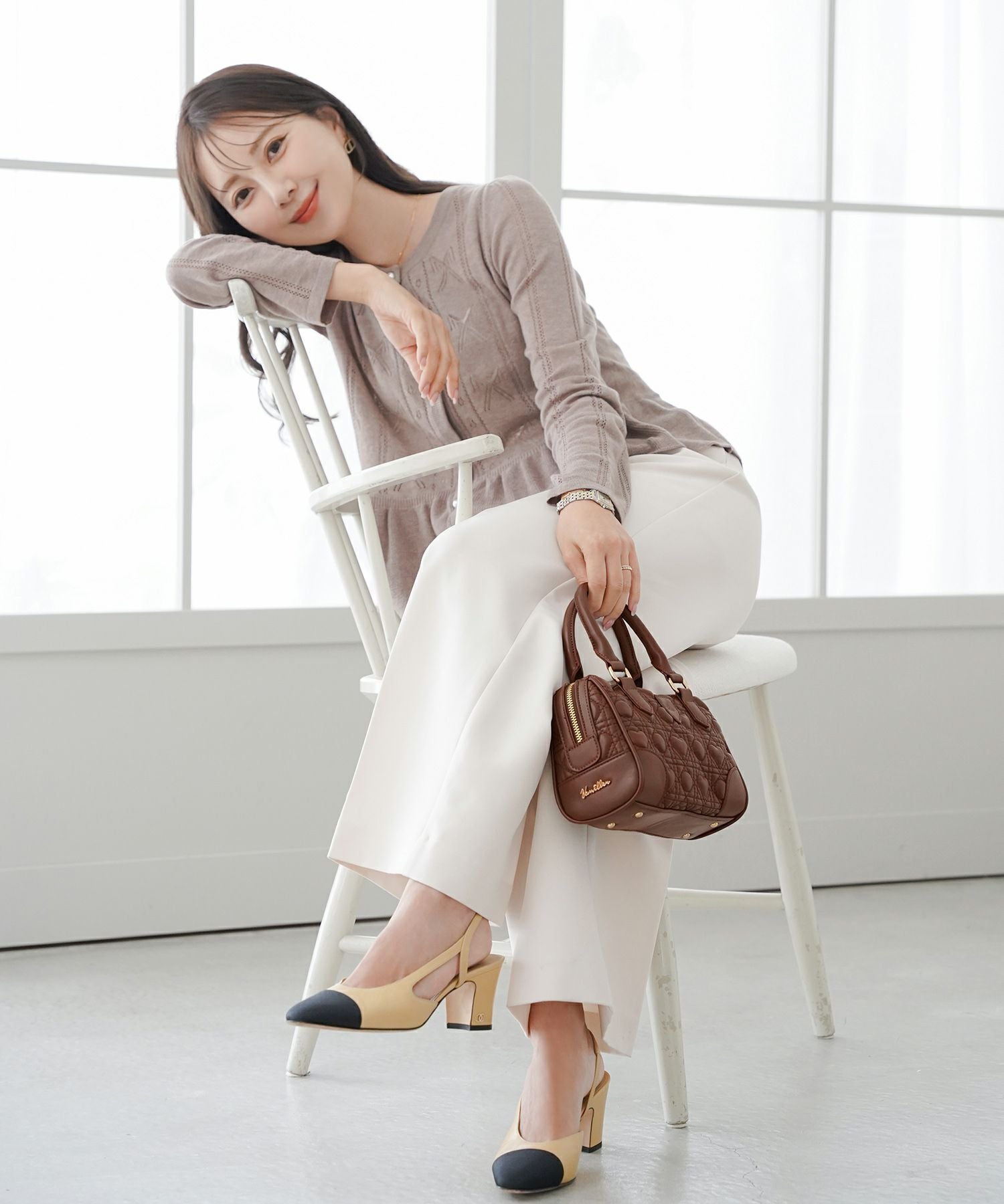 オリジナル ハートキルティング ミニ クラシックボストン バッグ le