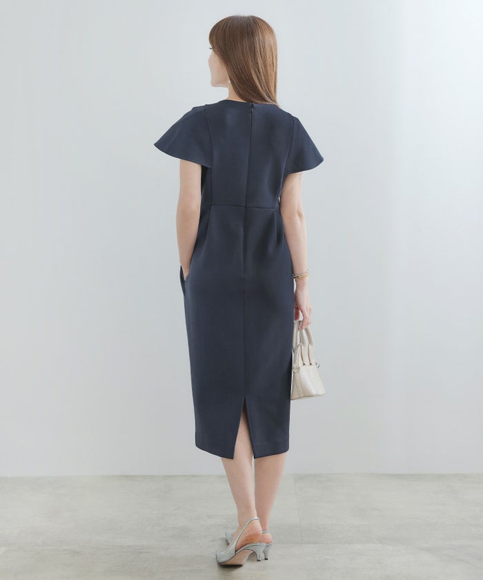 手洗い可かわいい上品きれいめ大人カジュアルシンプル体型カバーリラックスVネックジョイントスペース