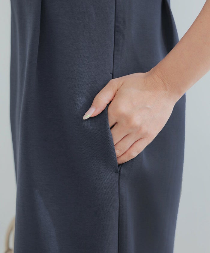 手洗い可かわいい上品きれいめ大人カジュアルシンプル体型カバーリラックスVネックジョイントスペース