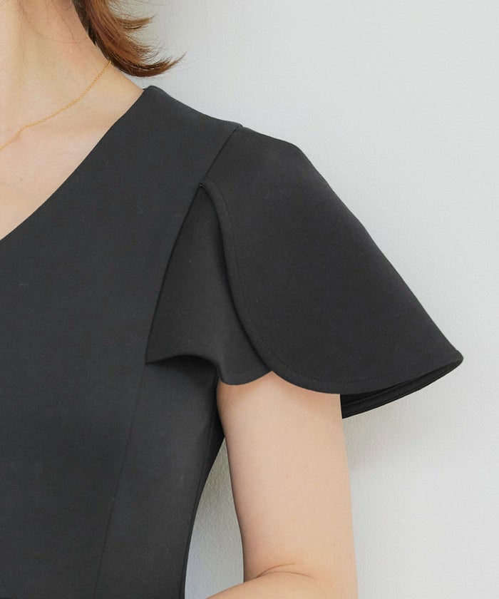 手洗い可かわいい上品きれいめ大人カジュアルシンプル体型カバーリラックスVネックジョイントスペース