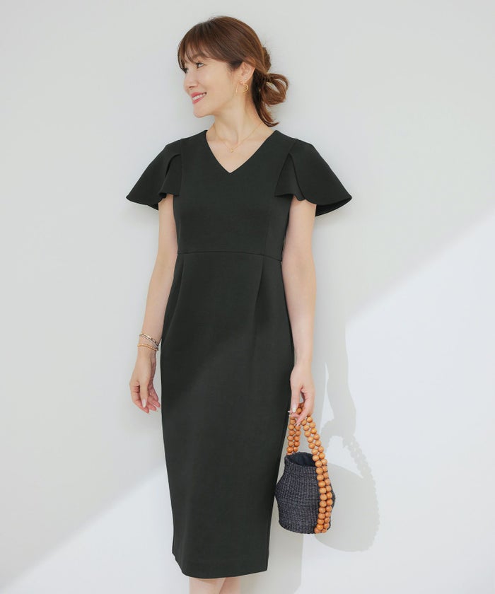 手洗い可かわいい上品きれいめ大人カジュアルシンプル体型カバーリラックスVネックジョイントスペース