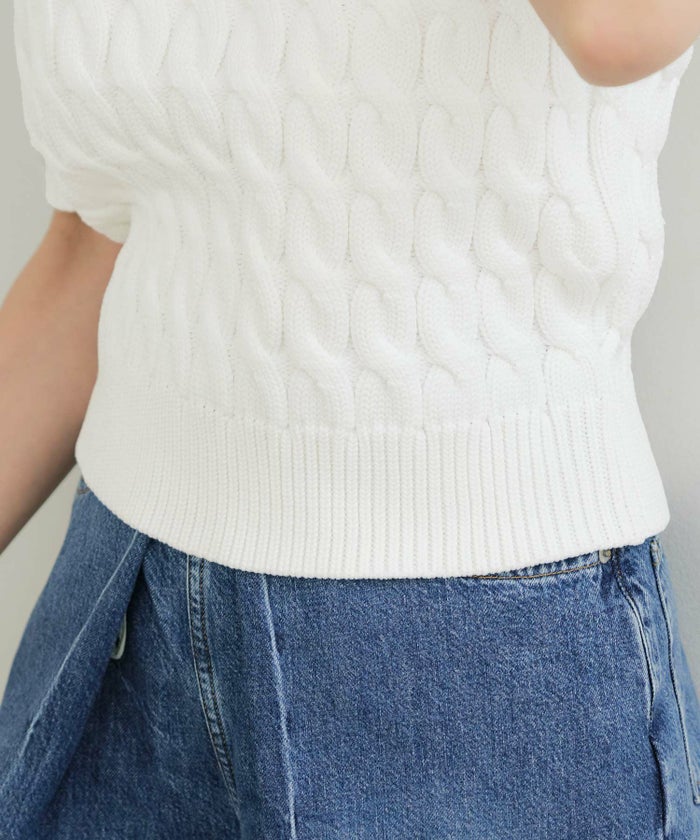 手洗い可かわいい上品きれいめ大人カジュアルシンプルパフスリーブオフィスジョイントスペース