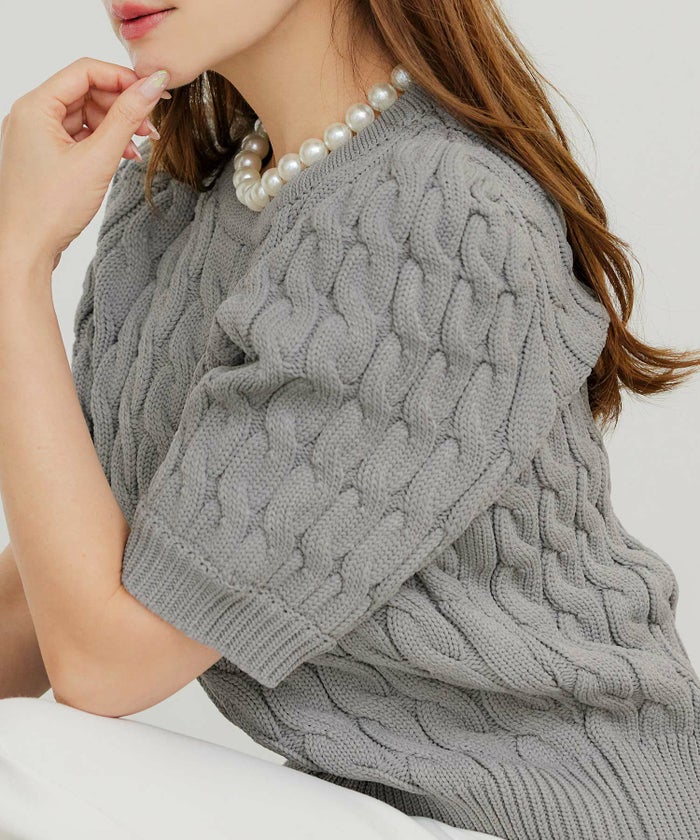 手洗い可かわいい上品きれいめ大人カジュアルシンプルパフスリーブオフィスジョイントスペース