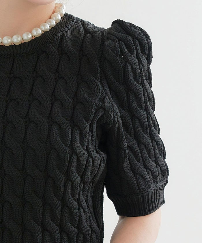 手洗い可かわいい上品きれいめ大人カジュアルシンプルパフスリーブオフィスジョイントスペース