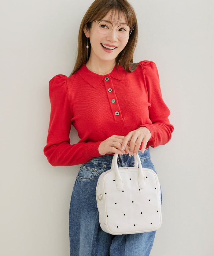 サブバッグ華やか上品きれいめ可愛い柄ショルダーバッグジョイントスペース