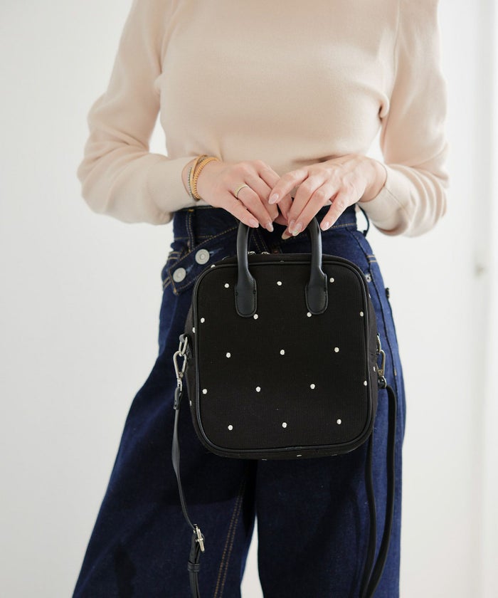 サブバッグ華やか上品きれいめ可愛い柄ショルダーバッグジョイントスペース