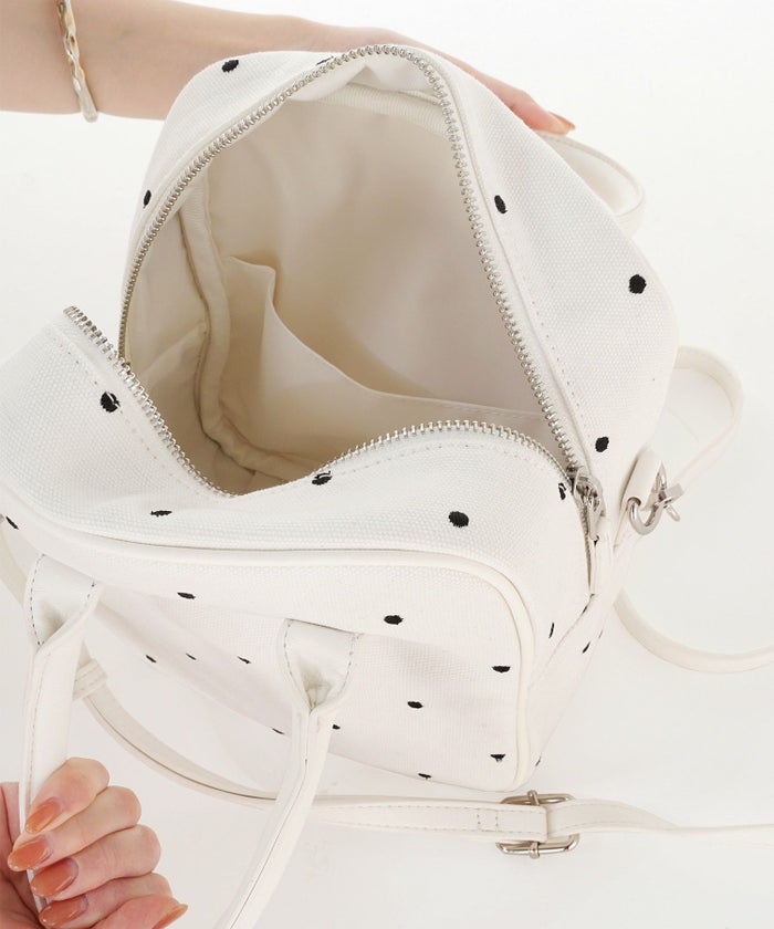 サブバッグ華やか上品きれいめ可愛い柄ショルダーバッグジョイントスペース