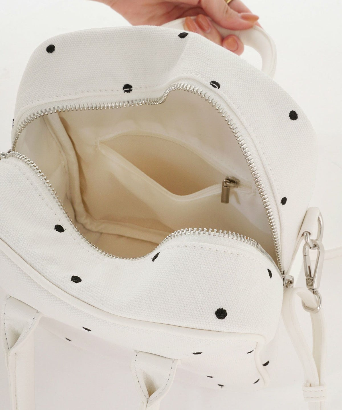 サブバッグ華やか上品きれいめ可愛い柄ショルダーバッグジョイントスペース