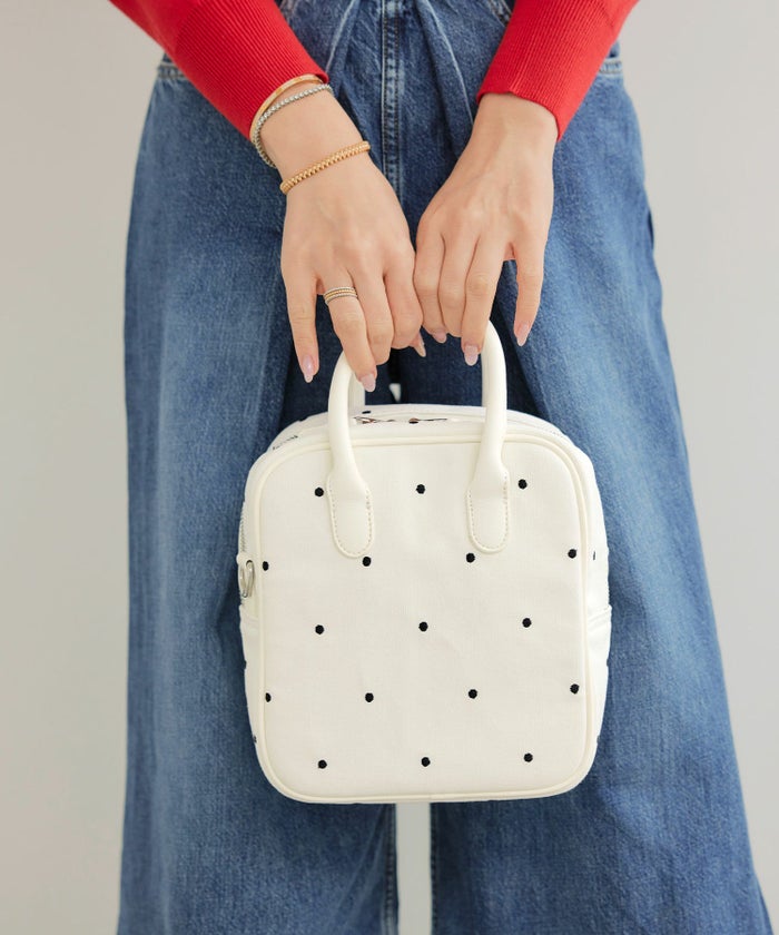 サブバッグ華やか上品きれいめ可愛い柄ショルダーバッグジョイントスペース