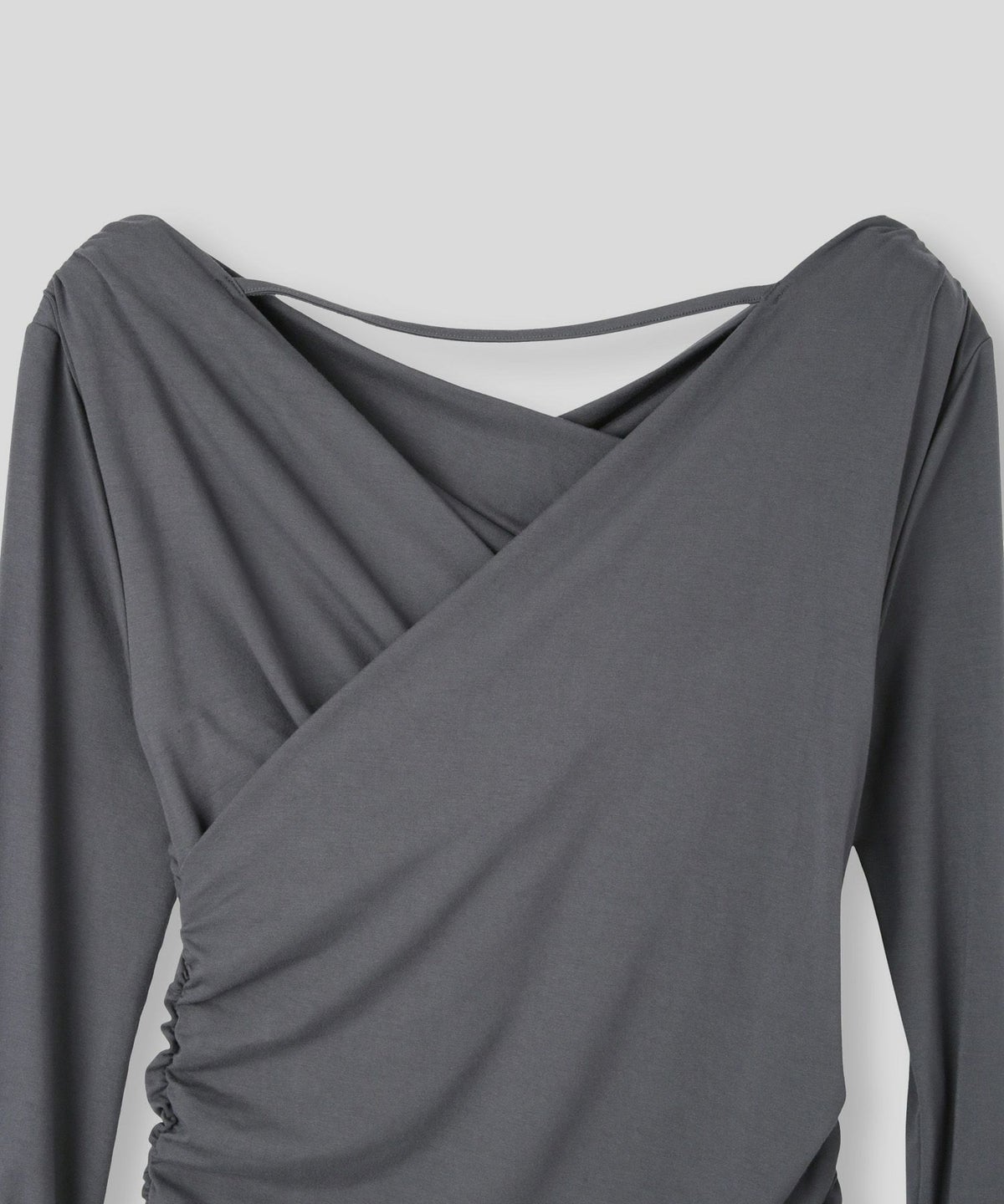 オフショル シャーリング ギャザー ワンピース KINO THE KEI 全4色｜ktk331-0100【1】