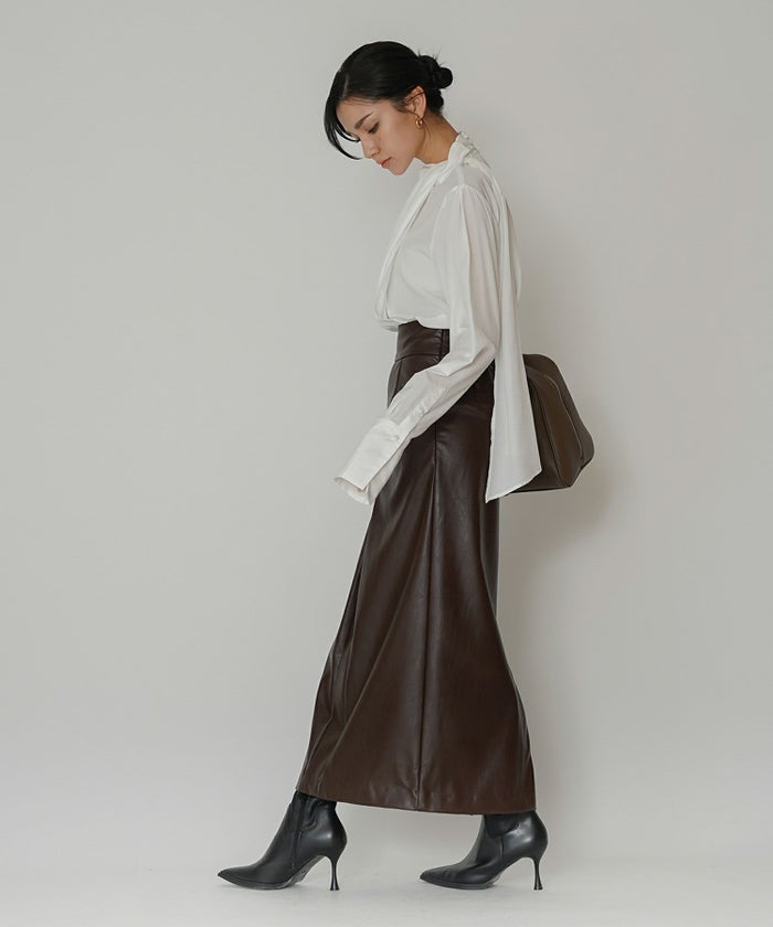 ドレープ ボウタイ 2WAY ブラウス KINO THE KEI 全3色｜ktk831-0105【1】