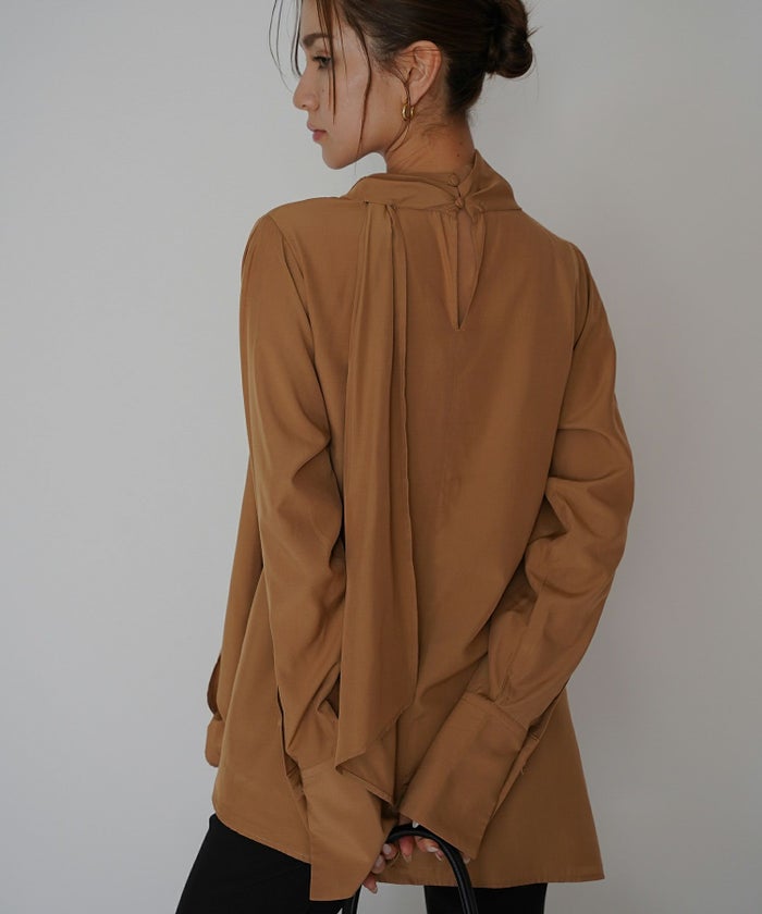 ドレープ ボウタイ 2WAY ブラウス KINO THE KEI 全3色｜ktk831-0105【1】