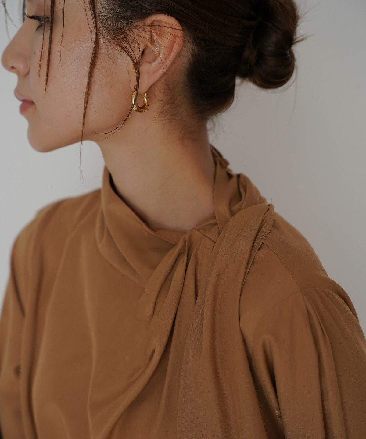 ドレープ ボウタイ 2WAY ブラウス KINO THE KEI 全3色｜ktk831-0105【1】