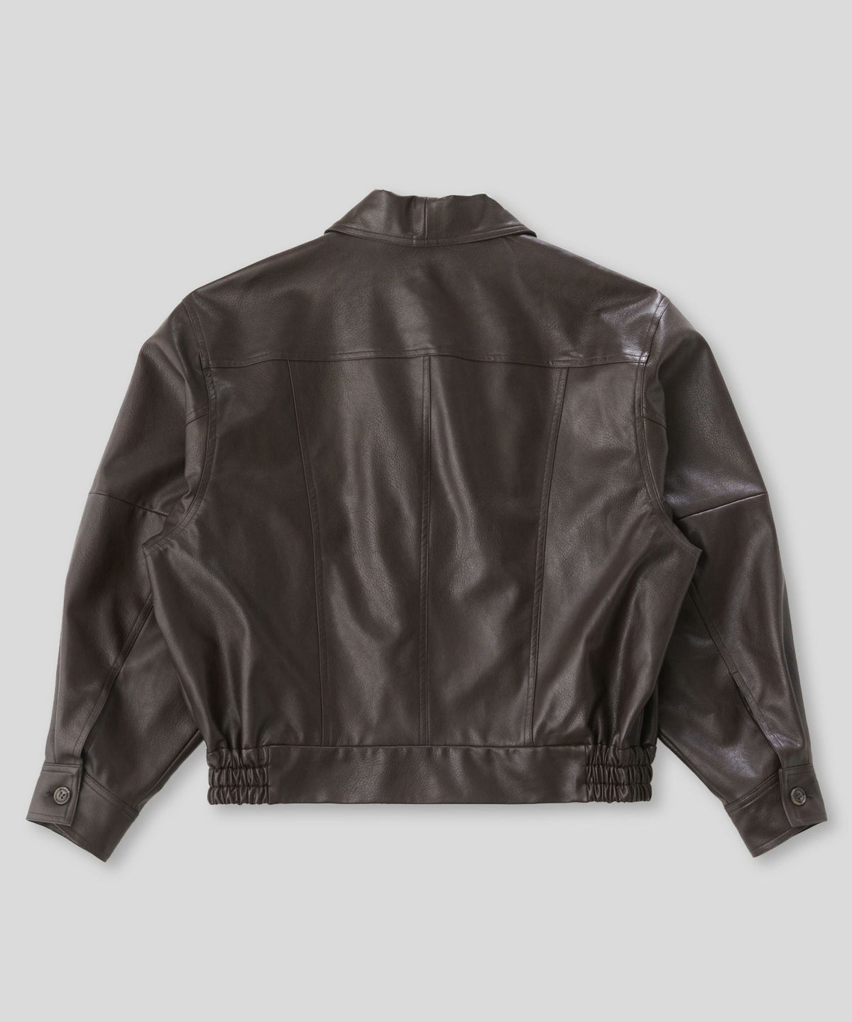 モード オーバーサイズ ライトアウター レザーアウター ブルゾン 古着 ヴィンテージ 韓国風 綺麗め 細見え カジュアル KINO THE KEI