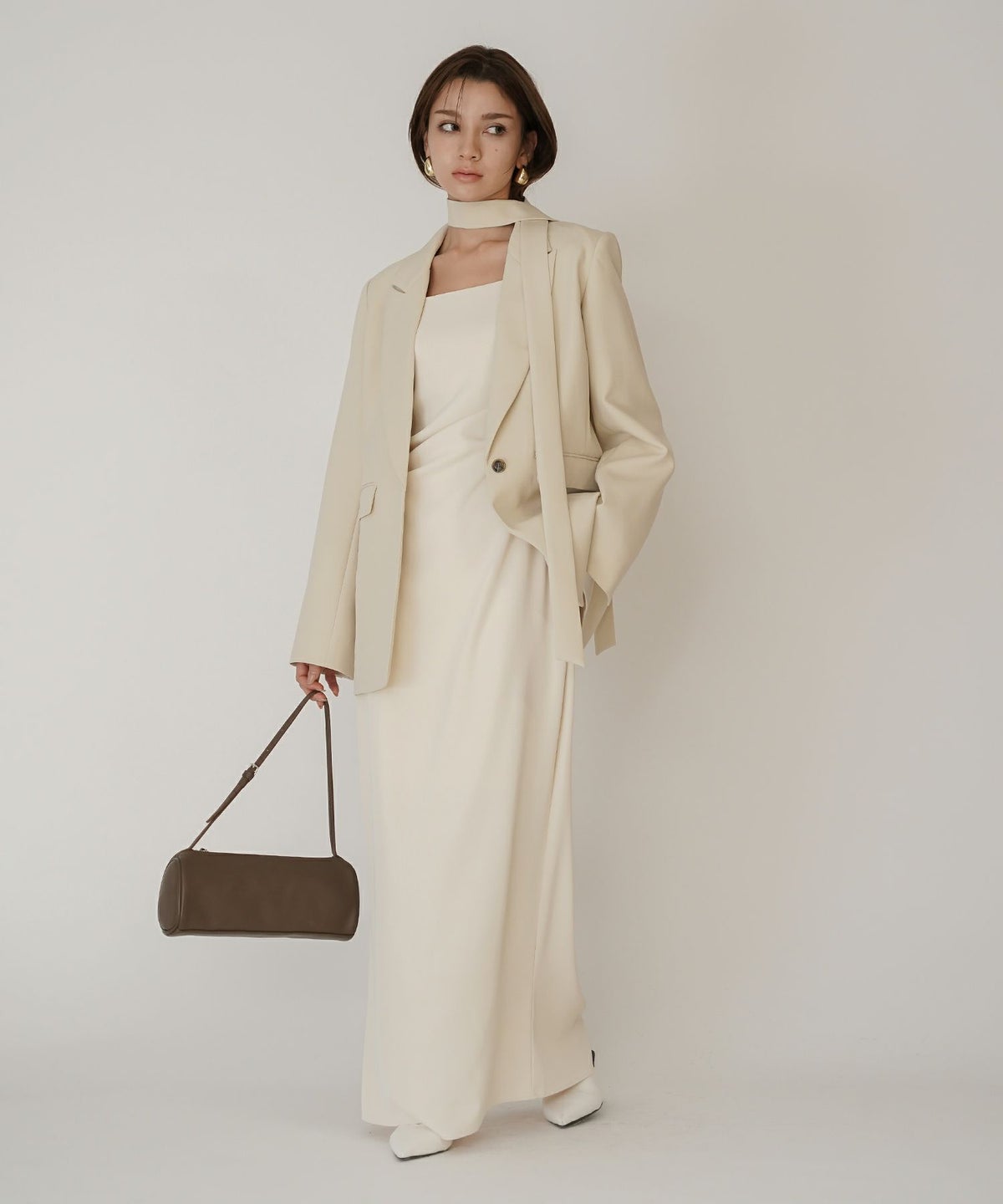 ビックシルエット オーバーショルダー オーバーサイズ テーラード ダブルジャケット セットアップ 80年代 80's KINO THE KEI