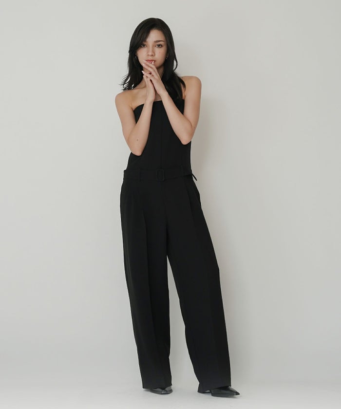 セットアップ ベアオールインワン 80年代 80's モード 結婚式 二次会コーデ パンツスタイル KINO THE KEI