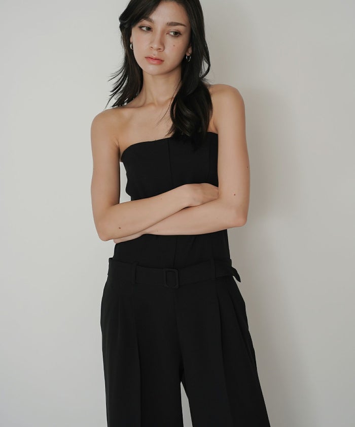 セットアップ ベアオールインワン 80年代 80's モード 結婚式 二次会コーデ パンツスタイル KINO THE KEI