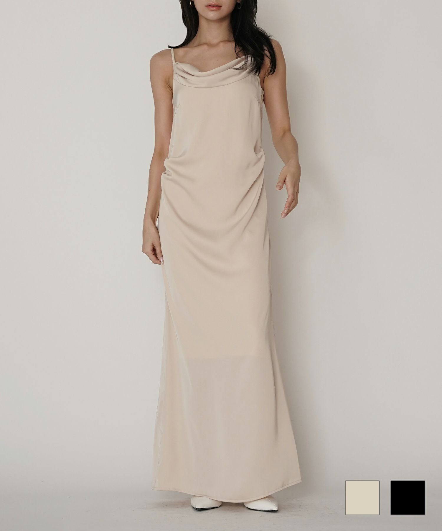 TIMESALE カウルネック ドレープ キャミ ワンピース KINO THE KEI 全2