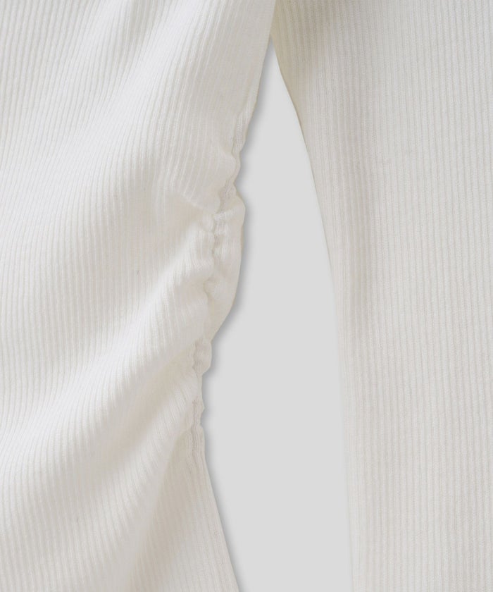 リブニット オフショル ワンショル 2WAY デート ディナー モテニット 伸縮性 KINO THE KEI